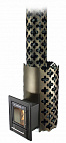 Печь банная Арабеска Супер Inox Люмина, черная бронза